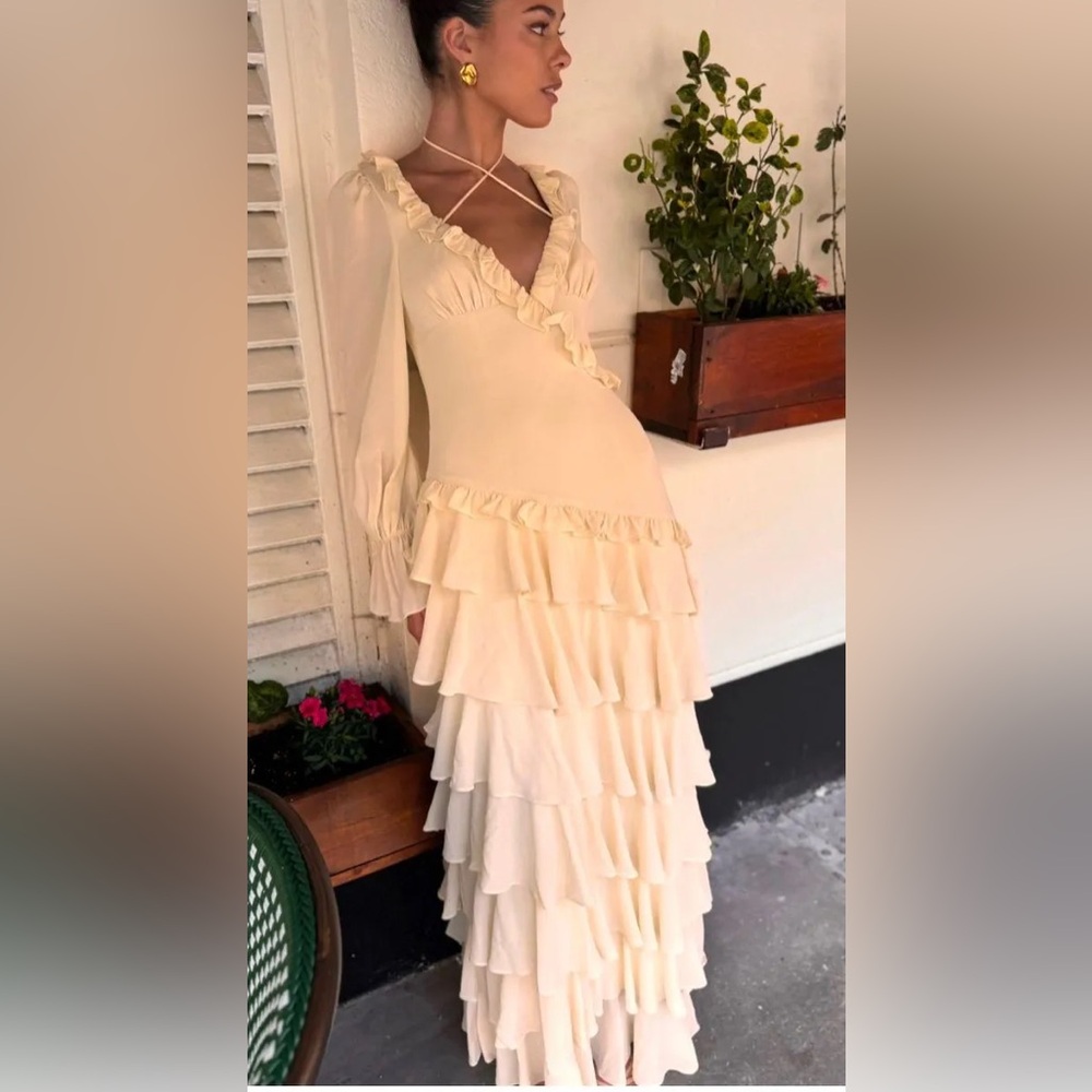 Anne Louise Boutique Ruffle Maxi Gown